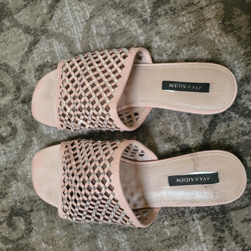 Pink flats